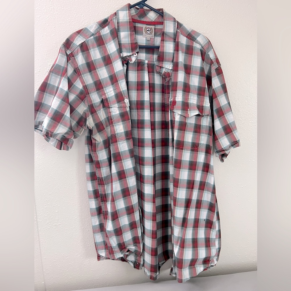 Men’s cinch short sleeve button down size XL